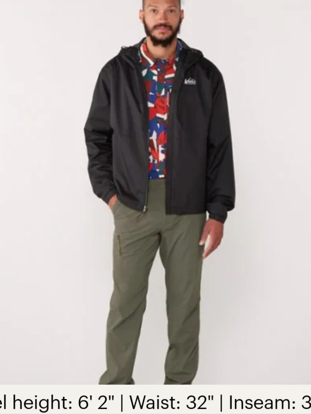 REI Coop Men's Cargo Pants in Olive Green with Zipper Thigh Pocket🎈